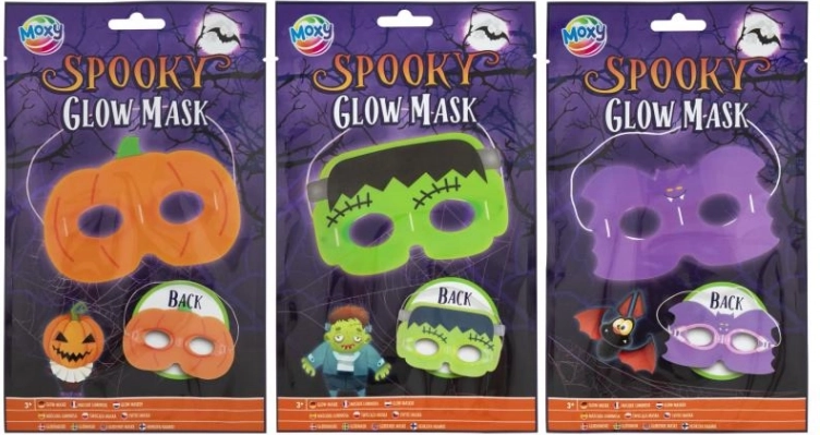 Svjetleća LED maska za Halloween s treptanjem