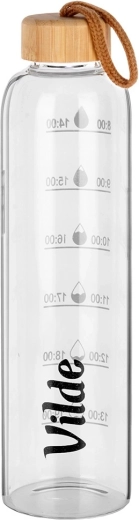 Borosilikatno staklo i bambusov poklopac