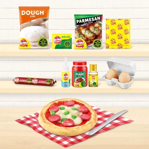 Realistično slaganje pizze od različitih “sastojaka”