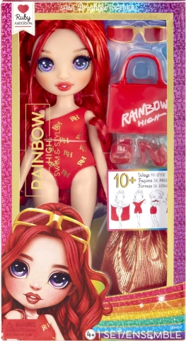 Stilska plivačka lutka Rainbow High Ruby Red