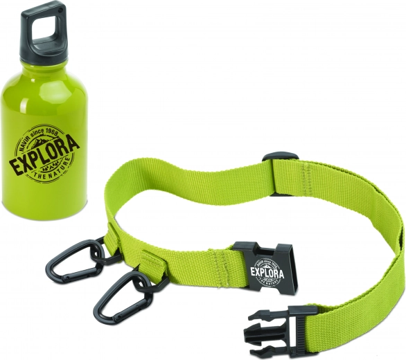 Navir Explora aluminijska boca za piće s remenom