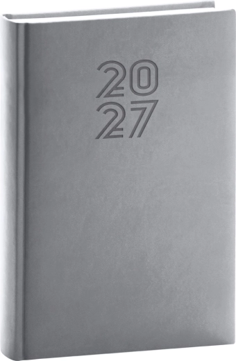 Notique dnevni planer Aprint 2027 sivi 15 × 21 cm