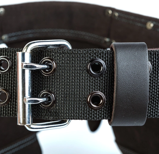 Adjustable strap with metal buckle