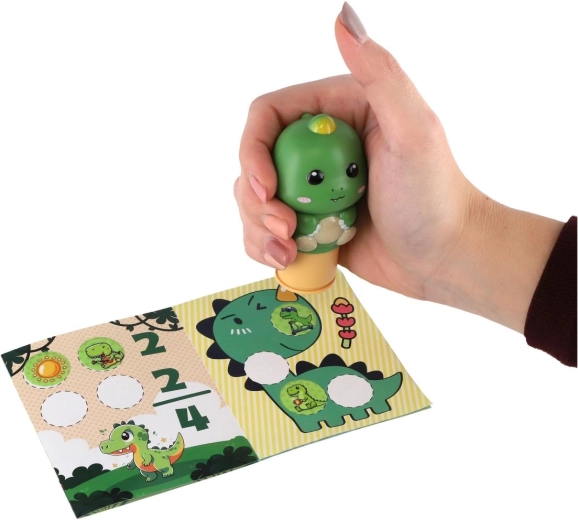 Ergonomski žig s dinosaurovim motivom