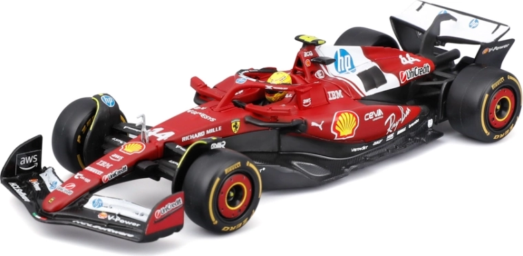 Bburago model Formule 1 Ferrari SF-25 2025 Lewis Hamilton 1:43 u akrilnoj kutiji