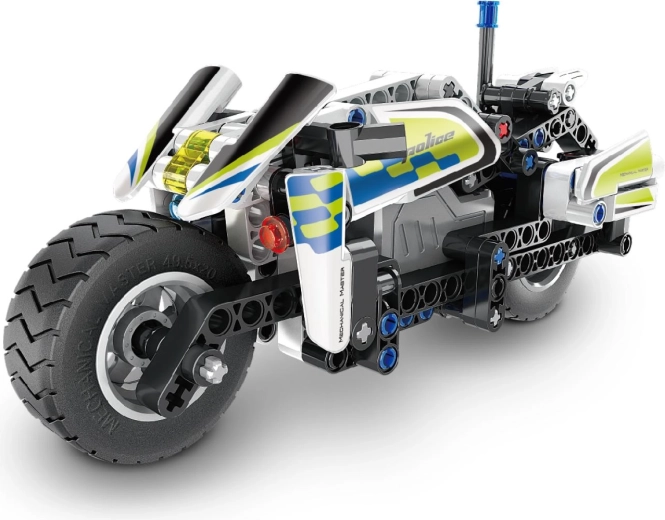 Detaljni policijski motocikl
