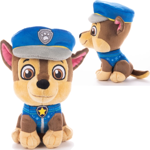 Plišanka PAW PATROL Chase u božićnom džemperu 26 cm