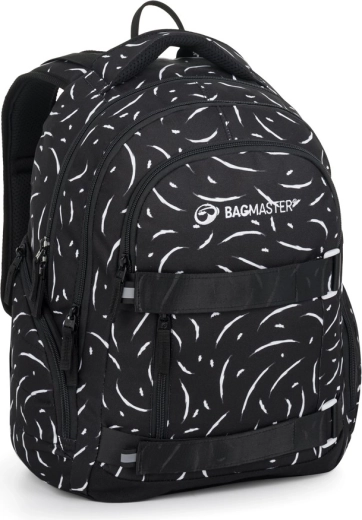 Bagmaster Nomad 25 student backpack black-white