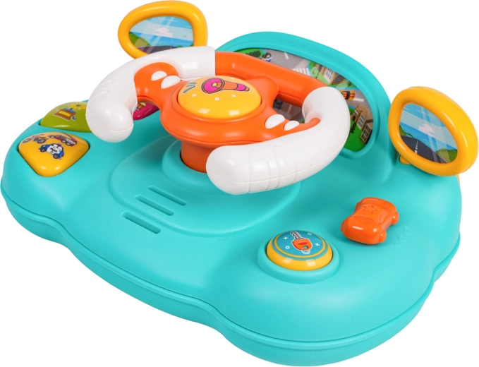 Rotating steering wheel for driving games