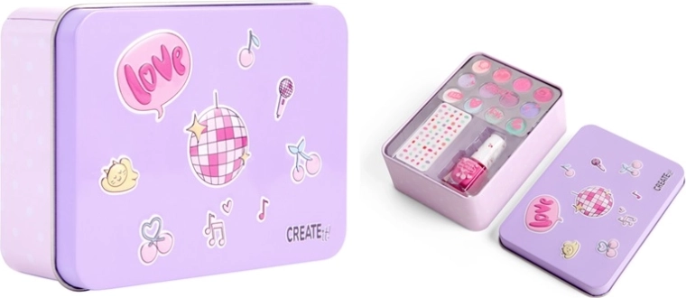 Create it! kozmetička kasetica sa sjenilima i lakom za nokte