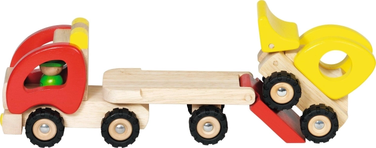 Solid wood and rubber tires