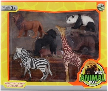 Plastic Wild Animal Set for Kids