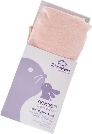Träumeland napeta plahta Tencel UNI rose smoke