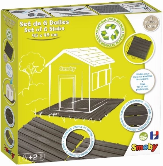 Podne ploče za kućicu SMOBY – set od 6 dijelova