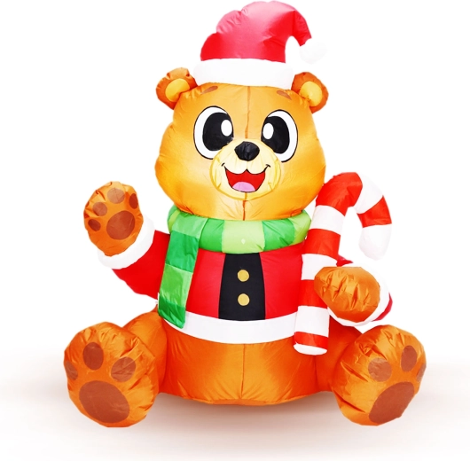 Inflatable Light-Up Bear 150 cm