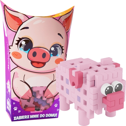 Konstrukcijski set Mini Waffle Pocket Pets – prasiće