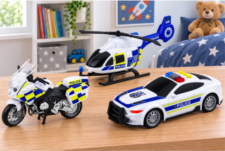 3 policijska vozila u jednom setu