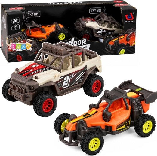Set od 2 terenska buggy auta sa svjetlima i zvukovima 14 cm