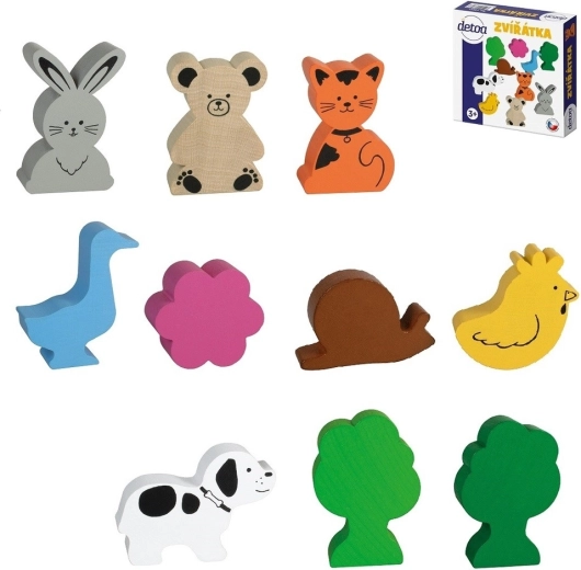 Detoa Wooden Animals