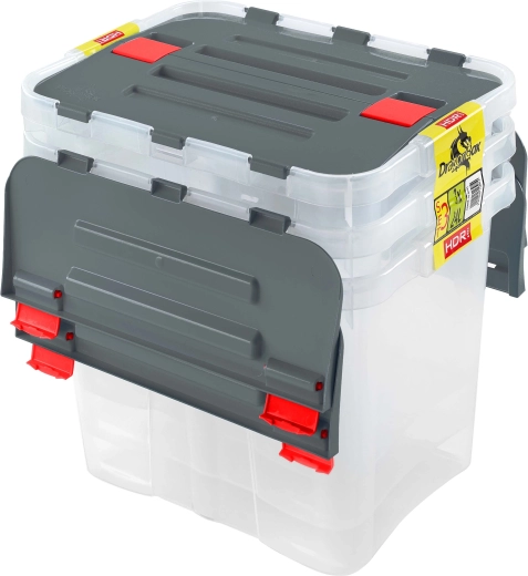 Heidrun plastične kutije za pohranu s poklopcem Dragon 24 l (3 kom)