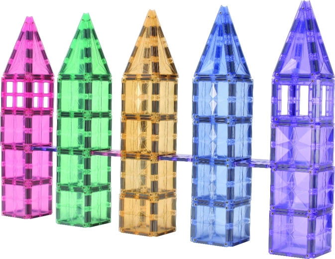 Cleverclixx magnetska građevinska igračka Mega Creative Pack Pastel (210 dijelova)