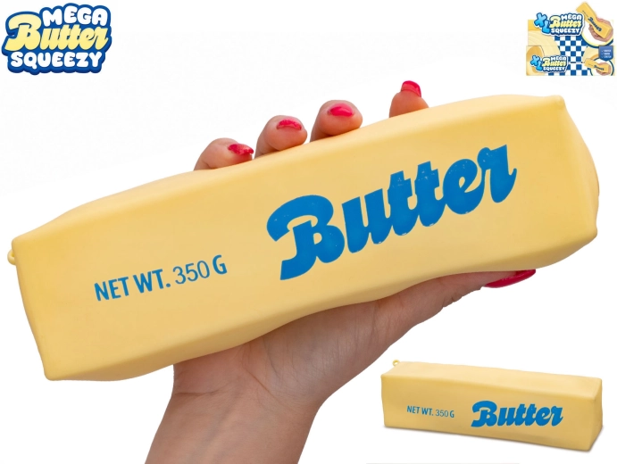 Mega squeeze rastezljiva kocka maslaca XL antistresna gnječkalica - 1 komad