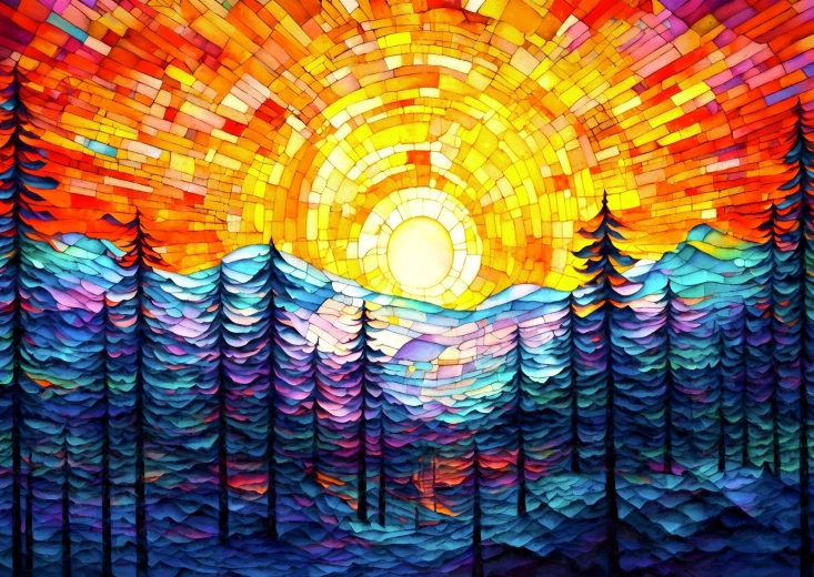 Enjoy Puzzle prekrasan zalazak sunca 1000 dijelova