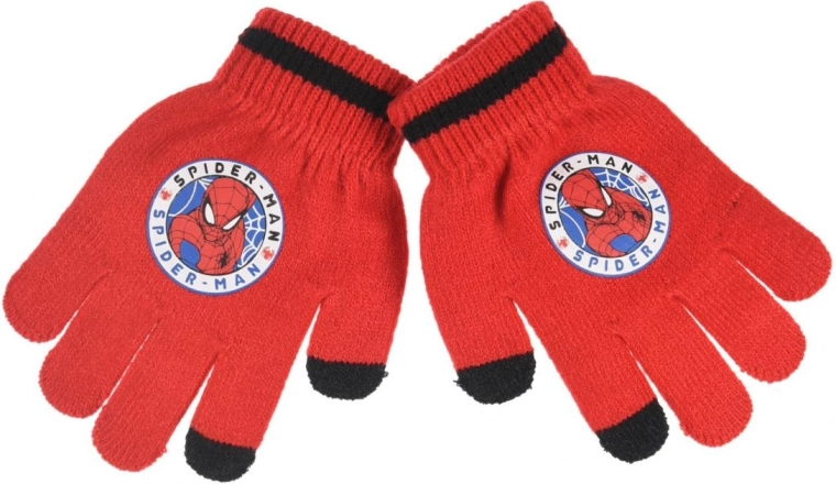 Kids' winter touchscreen gloves Spiderman - 1 piece