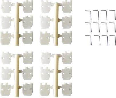 JAMARA Hinges 11.2 × 11.2 mm, 12 pcs