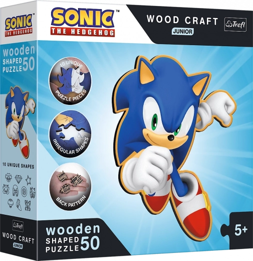 Drvene puzzle Sonic 50 komada
