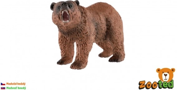 figura smeđeg medvjeda 12 cm – realistični plastični model