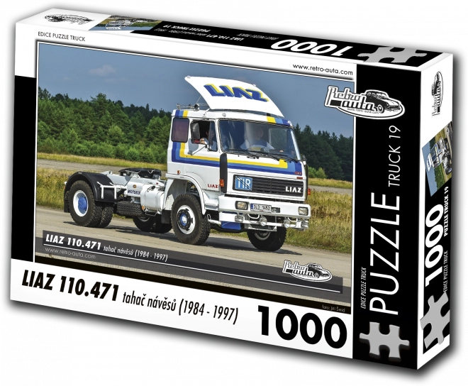 Puzzle RETRO-AUTA: LIAZ 110.471 tegljač prikolica (1984–1997), 1000 dijelova
