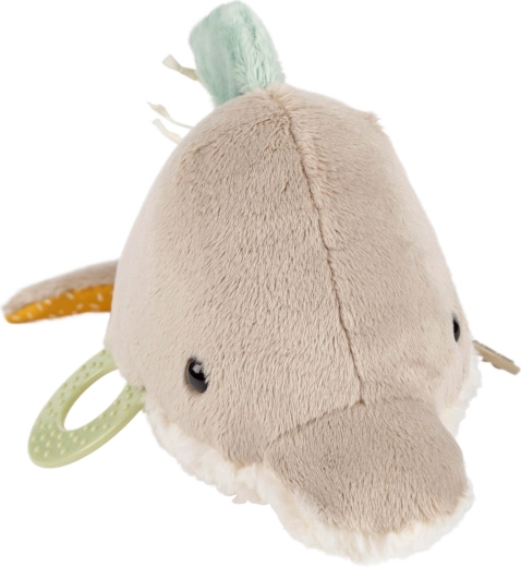 Soft first cuddly companion with different textures