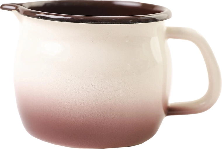 Emajlirana šalica s izljevom 0,8 l Cappuccino, promjer 10 cm