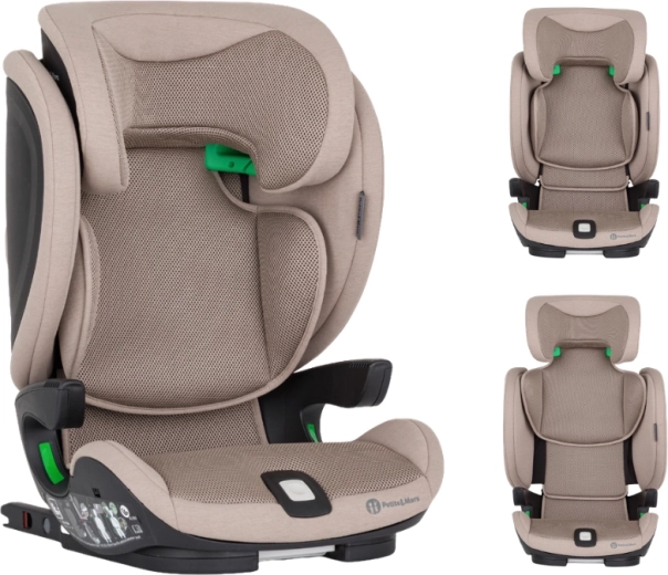 Petite&Mars autosjedalica Elite Fix Pro i-Size tan brown air 100–150 cm (15–36 kg)