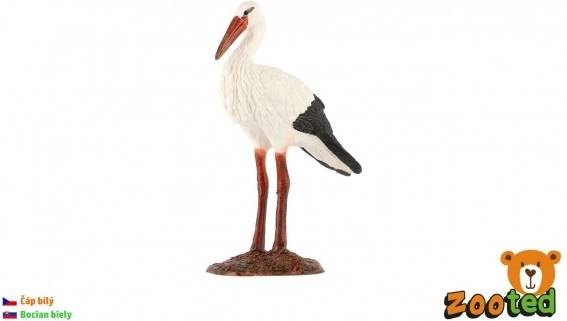 plastična figurica bijele rode 9 cm
