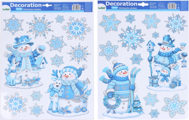 Božićni ukras za prozor 41 × 29 cm