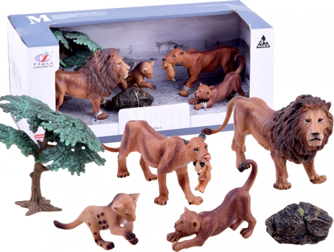 Set figura safari – obitelj tigrova – Lavovi