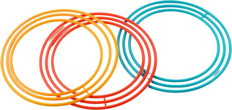 Šareni obruči u tri veličine