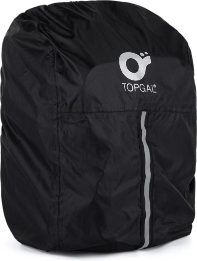 Topgal ZENO black backpack rain cover