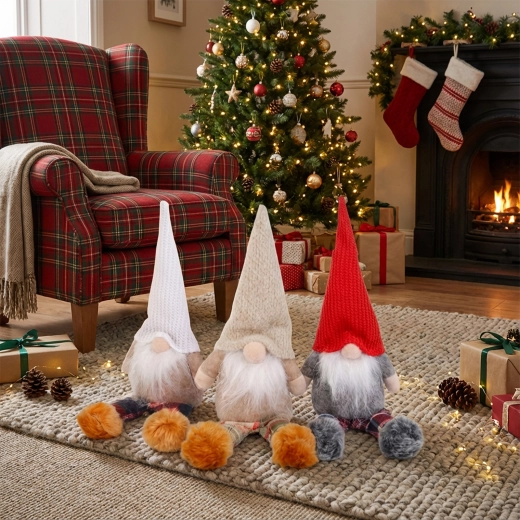 Christmas Scandinavian Gnome with Legs, 30 cm - 1 piece