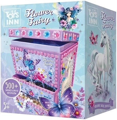 Kreativna mozaik škrinjica za nakit FLOWER FAIRY Iris – TOYS INN