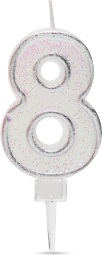 Number 8 Birthday Candle