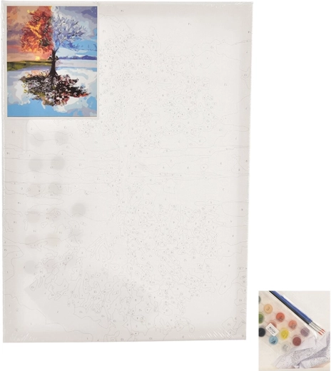 Slikanje po brojevima – stablo 30 × 40 cm