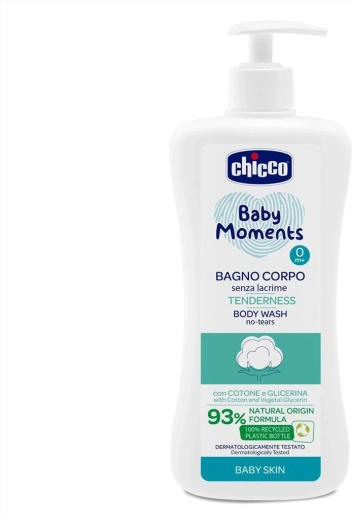 Chicco Baby Moments Tenderness šampon za tijelo s dozatorom 500 ml