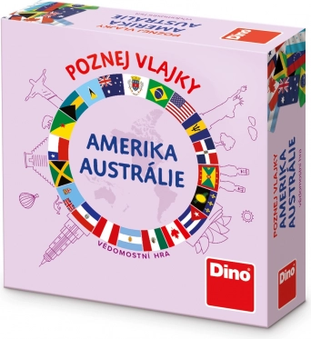 Dino Putna igra Prepoznaj zastave - Amerika i Australija