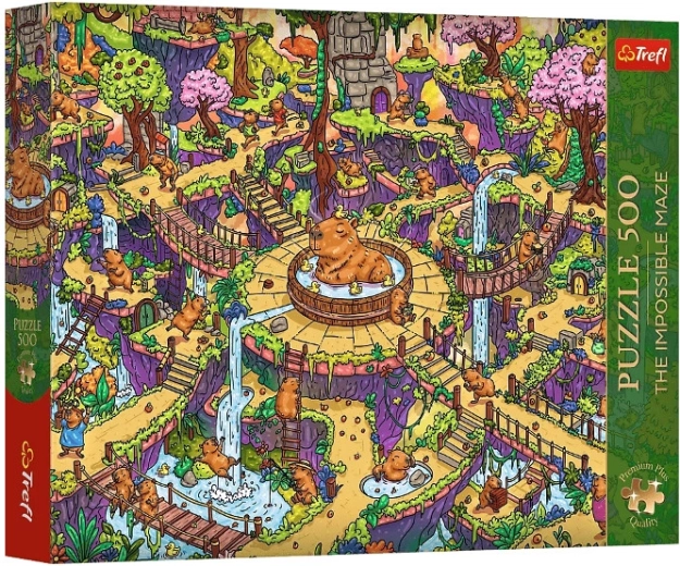 Puzzle Premium Plus 500 dijelova vesele kapibare