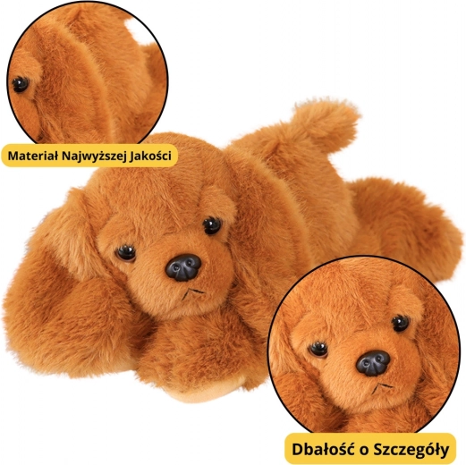 Plišani pas Cocker Spaniel s utegnutim šapama smeđi 30 cm