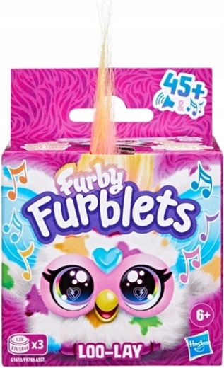 Furby Furblets Loo-Lay interaktivna mini plišana igračka s kopčom