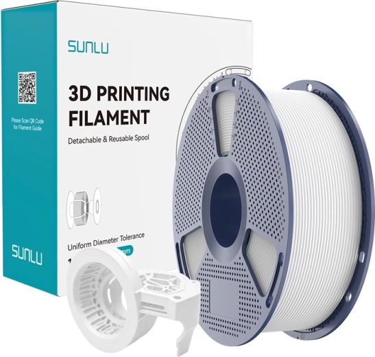 Brzofilament SUNLU PETG mat – bijeli